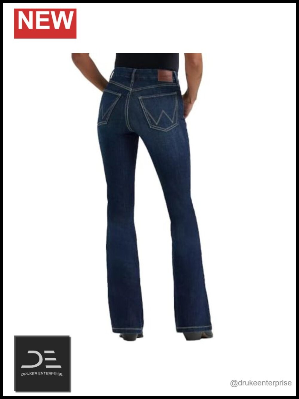 High Rise Flare Jeans, Stretch Denim, Vintage Inspired